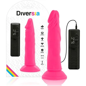 Diversa DIVERSIA | Diversia Flexible Vibrating Dildo 23 Cm - PinkVendu parbol