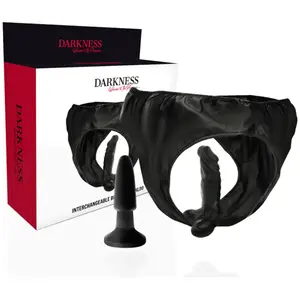 DARKNESS SENSATIONS | Darkness Interchangeable Butt Plug And Dildo pas cher
