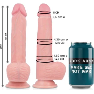 Rock Army Rockarmy Liquid Silicone Gode Premium Spitfire 21 cm 300 g