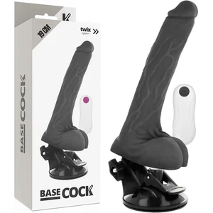 BASECOCK | Basecock Realistic Vibrator Remote Control Black 19 CmVendu parbol