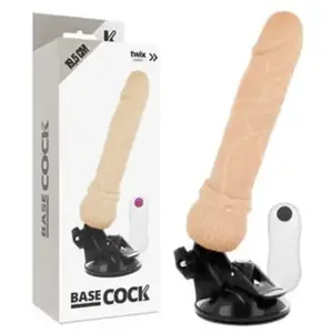 BASECOCK | Basecock Realistic Vibrator Remote Control Flesh 19.5 Cm