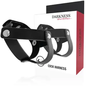 DARKNESS SENSATIONS | Darkness Leather C/b Strap H-piece Divide