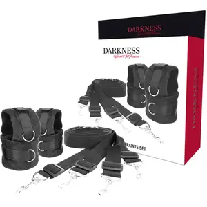 DARKNESS BONDAGE | Darkness Interlace Over And Under Bed Restraint Set