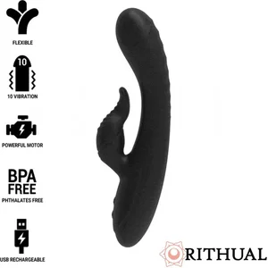 RITHUAL- ANUSARA DUAL MOTOR RECHARGEABLE 2.0 BLACK pas cher