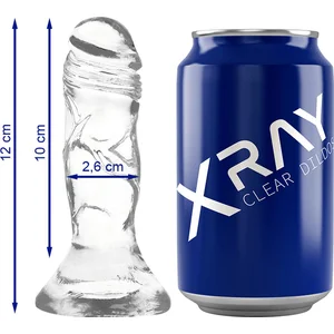 Gode transparent XRay Cock 10 x 2.6cm pas cher