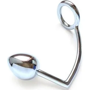 Metalhard - Cockring met Buttplug -45mm