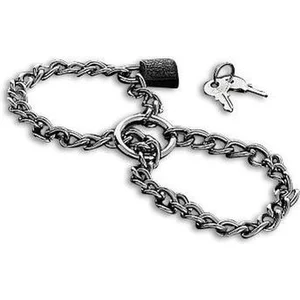 MÉTAL HARD ESPOSES AVEC CHAINE EN ACIER INOX.METAL HARD STEEL CHA
