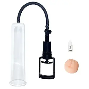 Baile For Him - Penispomp - Met Opzetstuk Vagina - Handmatig - Transparant pas cher