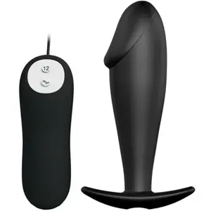 Pretty Bottom Pretty Love Plug Anal Silicone Forme Pénis et 12 Modes V... pas cher