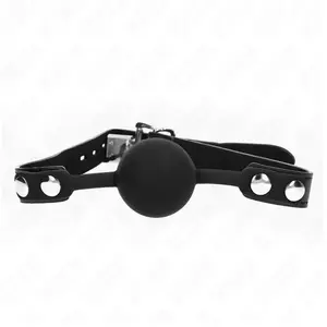 Kink - Model 1 Silicone Ball 4 Cm Gag With Lock 60 X 2 Cm pas cher