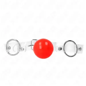 Kink - Red Transparant Pvc Ball 4 Cm Gag Adjustable