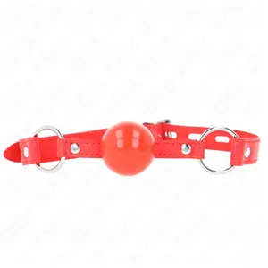Kink - Tpe Ball 4 Cm Gag With Rojo Lock 60 X 2 Cm pas cher