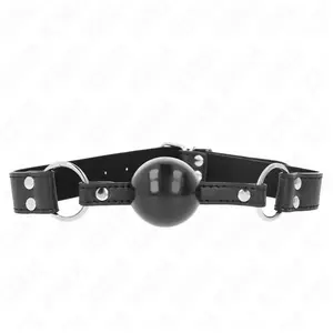Kink - Zacht And Solid Ball 4 Cm Gag With Leatherette Strap 62 X 2.5 C... pas cher