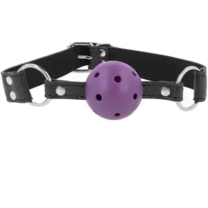 Kink - Breathable Ball 4 Cm Gag With Double Rivet Purple 62.5 X 2.5 Cm... pas cher