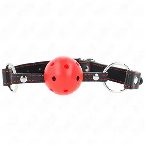 Kink - Hollow Hard Red Ball Gag Model 2 65 X 2.5 Cm