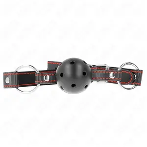 Kink - Hollow Hard Black Ball Gag Model 2 65 X 2.5 Cm