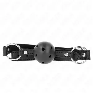 Kink - Hollow Hard Black Ball 4.5 Cm Gag Model 1 63.5 X 2 Cm pas cher