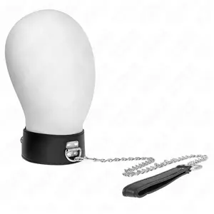 KINK - Ketting met riem 65 cm met brede zwarte band, verstelbaar 33.5-... pas cher
