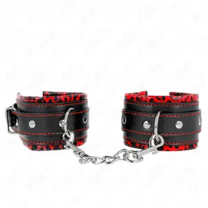 Kink - Fur Lined Wrist Restraints Red / Black Adjustable 17-29 Cm X 6 ...
