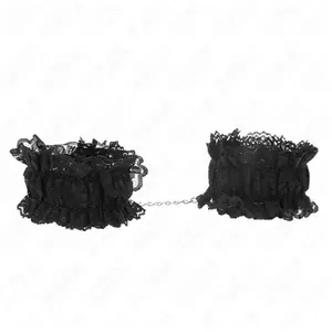 Kink - Lace Elastic Wrist Restraints zwart