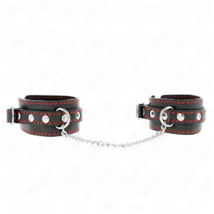 Kink - Small Wrist Restraints Black With Red Lining Adjustable 14-24 C...
