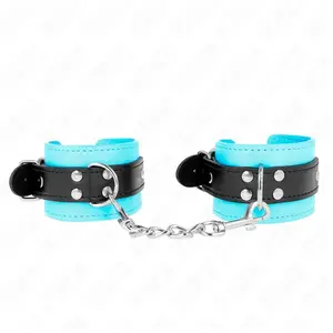 Kink - Hook Wrist Restraints Blue Fur Lined Adjustable 20-28 Cm X 5.5 ...