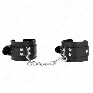 Kink - Simple Wrist Restraints Black Adjustable 20-23 Cm X 5.5 Cm pas cher