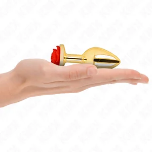 Goud Rose Red Anal Plug pas cher