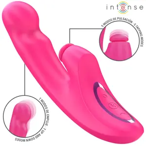 INTENSE - EMI VIBRATOR 13,5 CM MULTIFUNCTIONEEL 3 IN 1 10 VIBRATIES RO... pas cher