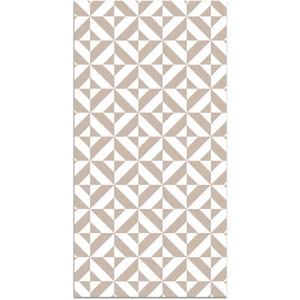 Tapis Vinyle Panorama Géométrie Rose 60x200 cm - Tapis pour Cuisine Bureau et Salon en PVC pas cher