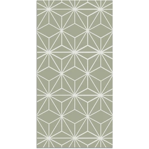 Tapis Vinyle - Panorama - Lignes dÉtoiles - Vert - 140x200 cm - Intérieur pas cher