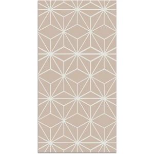 Tapis Vinyle Panorama Lignes dÉtoiles Roses 200x200 cm - Tapis pour Cuisine Bureau et Salon en PVC pas cher
