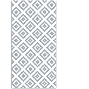 Tapis Vinyle Panorama Carrés Bleus 40x80 cm - Tapis pour Cuisine, Bure...