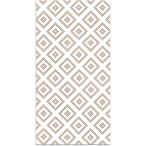 Tapis Vinyle Panorama Carrés Roses 200x250 cm - Tapis pour Cuisine Bureau et Salon en PVC pas cher