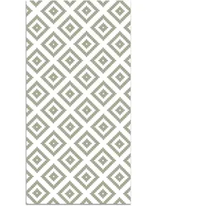 Tapis Vinyle Panorama Carrés Verts 300x200 cm - Tapis pour Cuisine Bur... pas cher