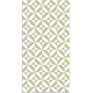 Tapis Vinyle Panorama Géométrie Vert Pastel 80x150 cm - Tapis pour Cui...Vendu parcdiscount