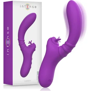 INTENSE FUN | Intense - Harry Vibrator Flexible With Purple Tongue