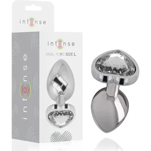 INTENSE ANAL TOYS | Intense - Metal Aluminum Anal Plug Heart White Siz...Vendu parbol