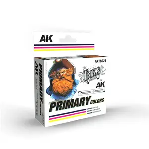 AK Interactive, Peinture loisirs créatifs, Set de : The Inks - Primary Colors (Set de 3 Ref.) (Multicolore, 30 ml) pas cher