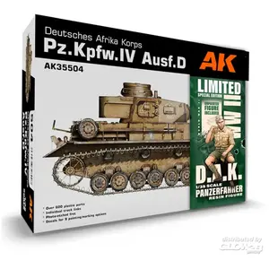 AK Interactive AK Models - 1/35 DEUTSCHES AFRIKA KORPS PZ.KPFW.IV AUSF.D D.A.K. pas cher