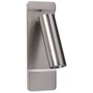 Leds-C4 Lire - Liseuse murale LED nickel satiné 179lm 2700K pas cher