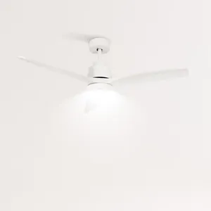 CREATE - Plafondventilator 40W silent Ø132 cm - Met Verlichting drie t...