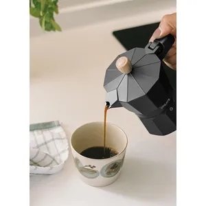 CREATE Cafetière italienne - Thera Moka Retro - Aluminium - 6 et 9 tasses - Non compatible induction pas cher