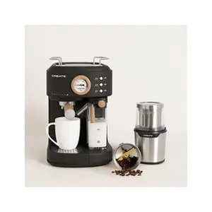 CREATE Machine à expresso semi-automatique - THERA RETRO PRO - 20 bars - Chauffe-eau inox - Réservoir 1.5L pas cher
