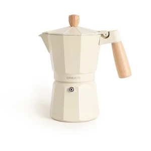 CREATE Cafetière italienne - Thera Moka Retro - Aluminium - 6 et 9 tasses - Espresso pas cher