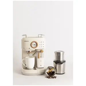 CREATE Machine à expresso semi-automatique - THERA RETRO PRO - 20 bars - Chauffe-eau inox - Réservoir 1.5L pas cher
