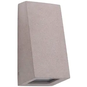 FORLIGHT Aplique de pared exterior Karen Big acabado Cemento IP44 15W E27 pas cher