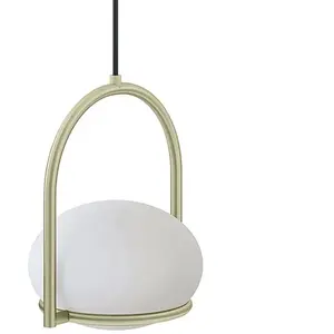 LEDS-C4 Leds-C4 Coco Single Suspension, Dorée/Blanche pas cher
