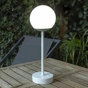 NEWGARDEN NORAI SLIM 30 cm Lampe de table avec batterie rechargeable. Lumière LED chaud. Fabriquée en Espagne pas cher