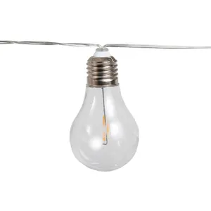 NEWGARDEN Stella Guirlande lumineuse filaire pour l'intérieur et l'extérieur. 10 ampoules led à lumière chaude. Fabriqué en Espagne pas cher
